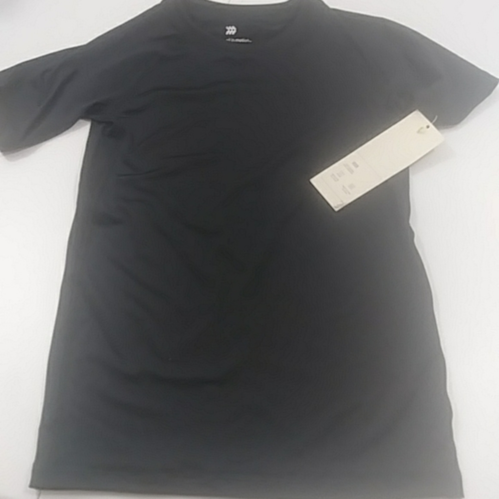 All in Motion Girls' Short Sleeve Performance T-Shirt, Black, Small